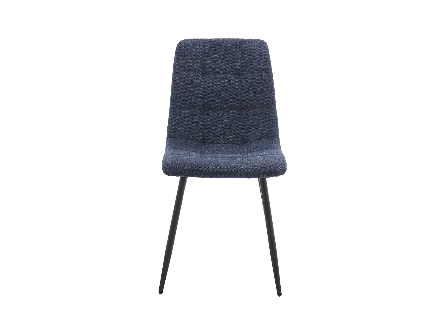 Pack de 4 sillas de comedor de 87x54x46 cm de tela en color azul jaspeado Astrid