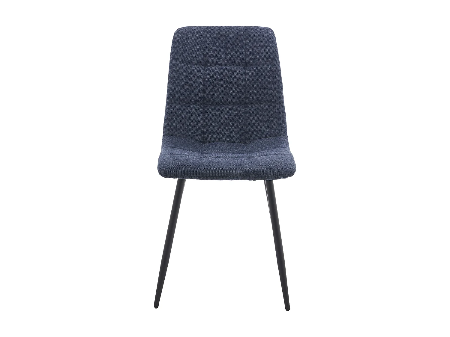 Pack de 4 sillas de comedor de 87x54x46 cm de tela en color azul jaspeado Astrid