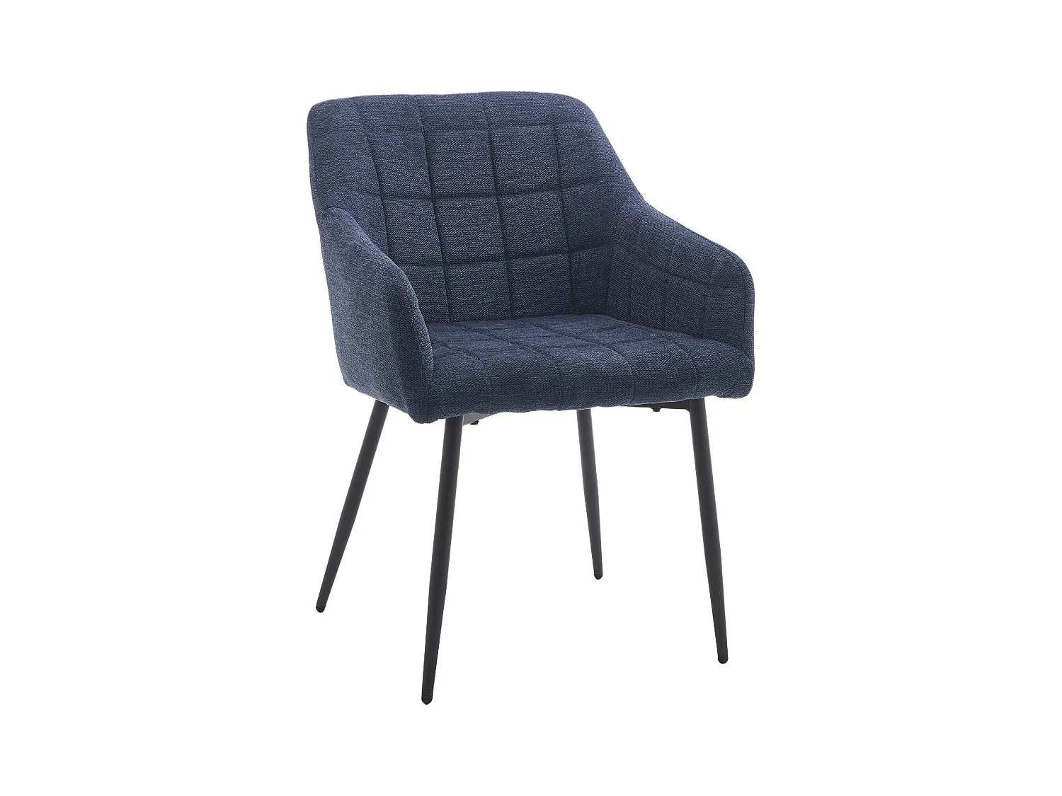 Pack de 2 sillas de 82x61x57 cm tapizadas en tela jaspeada en color azul Freya