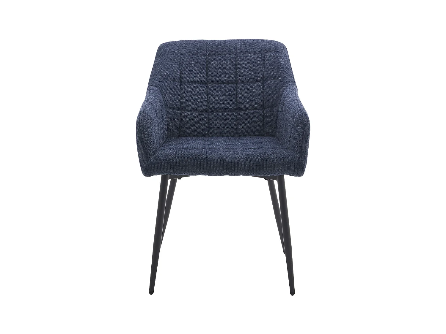 Pack de 2 sillas de 82x61x57 cm tapizadas en tela jaspeada en color azul Freya