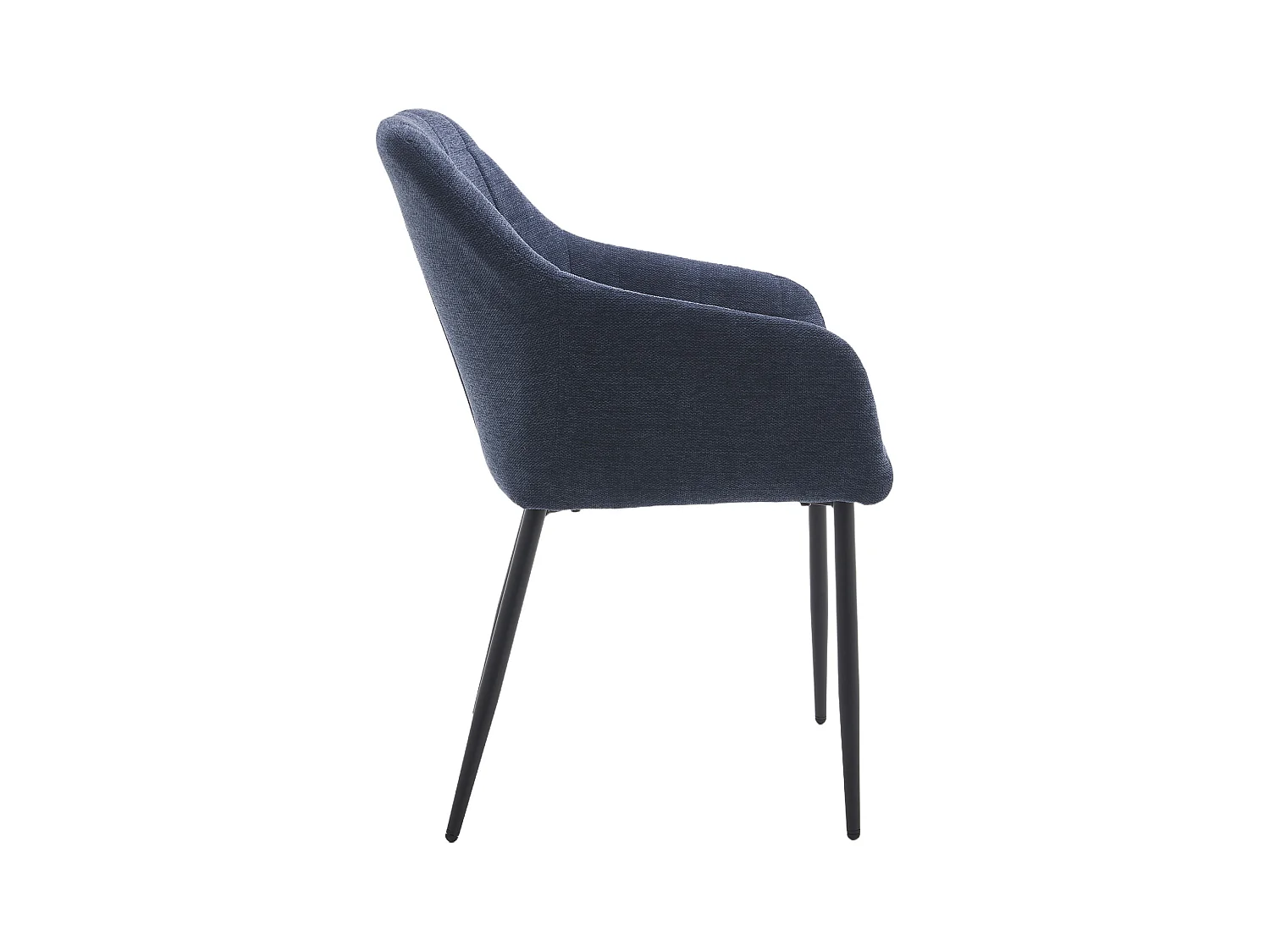 Pack de 2 sillas de 82x61x57 cm tapizadas en tela jaspeada en color azul Freya