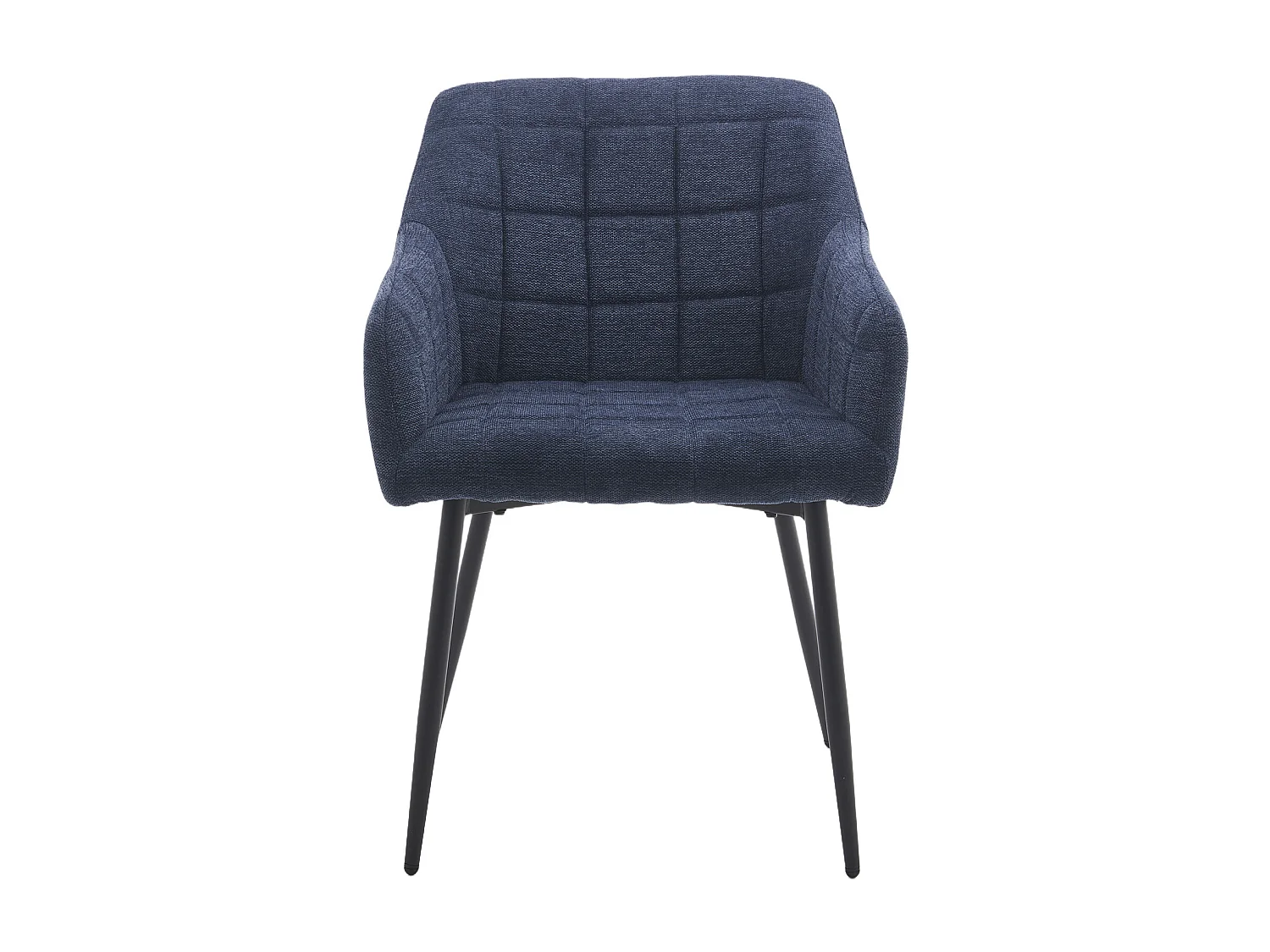 Pack de 2 sillas de 82x61x57 cm tapizadas en tela jaspeada en color azul Freya