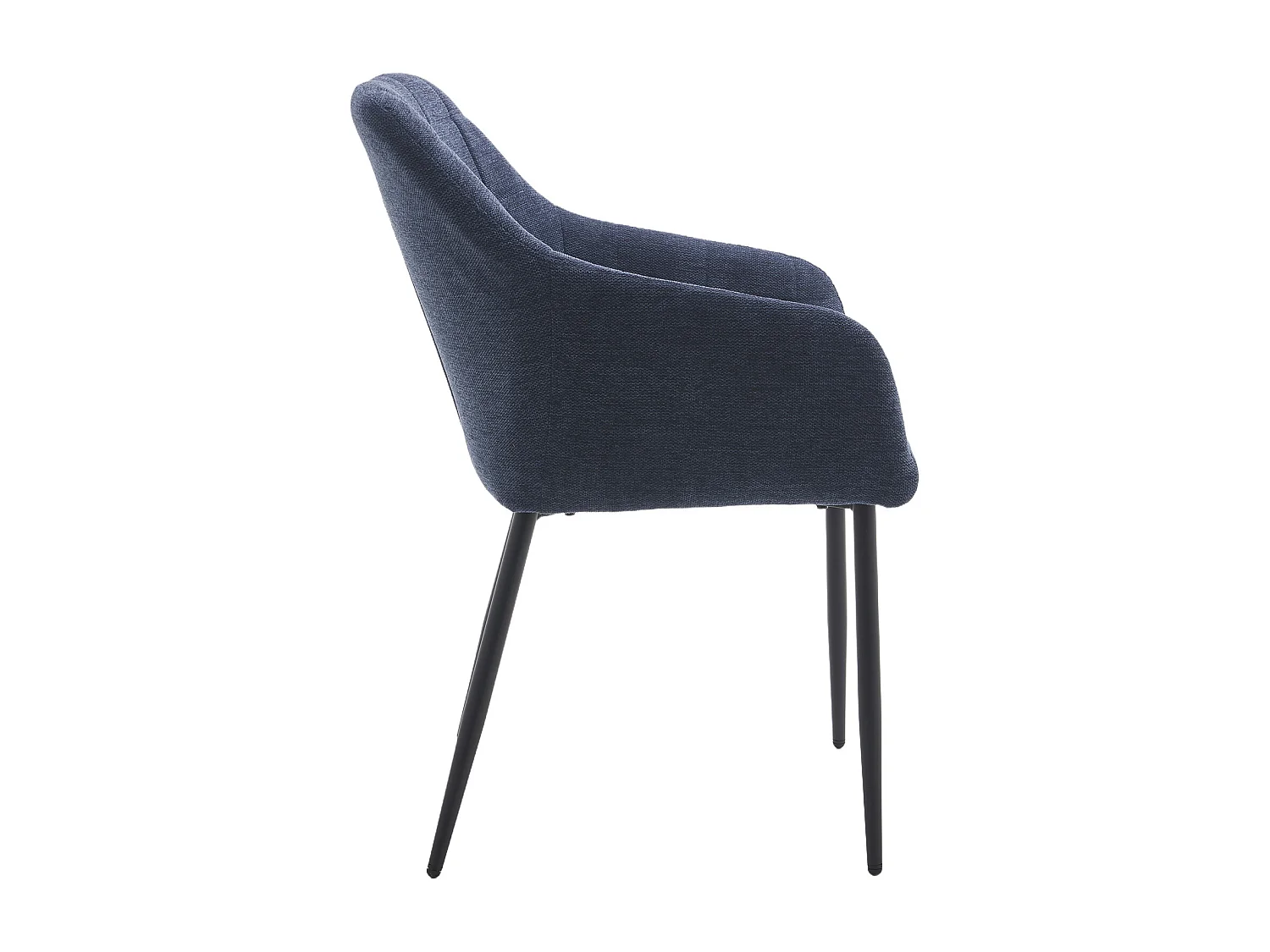 Pack de 2 sillas de 82x61x57 cm tapizadas en tela jaspeada en color azul Freya