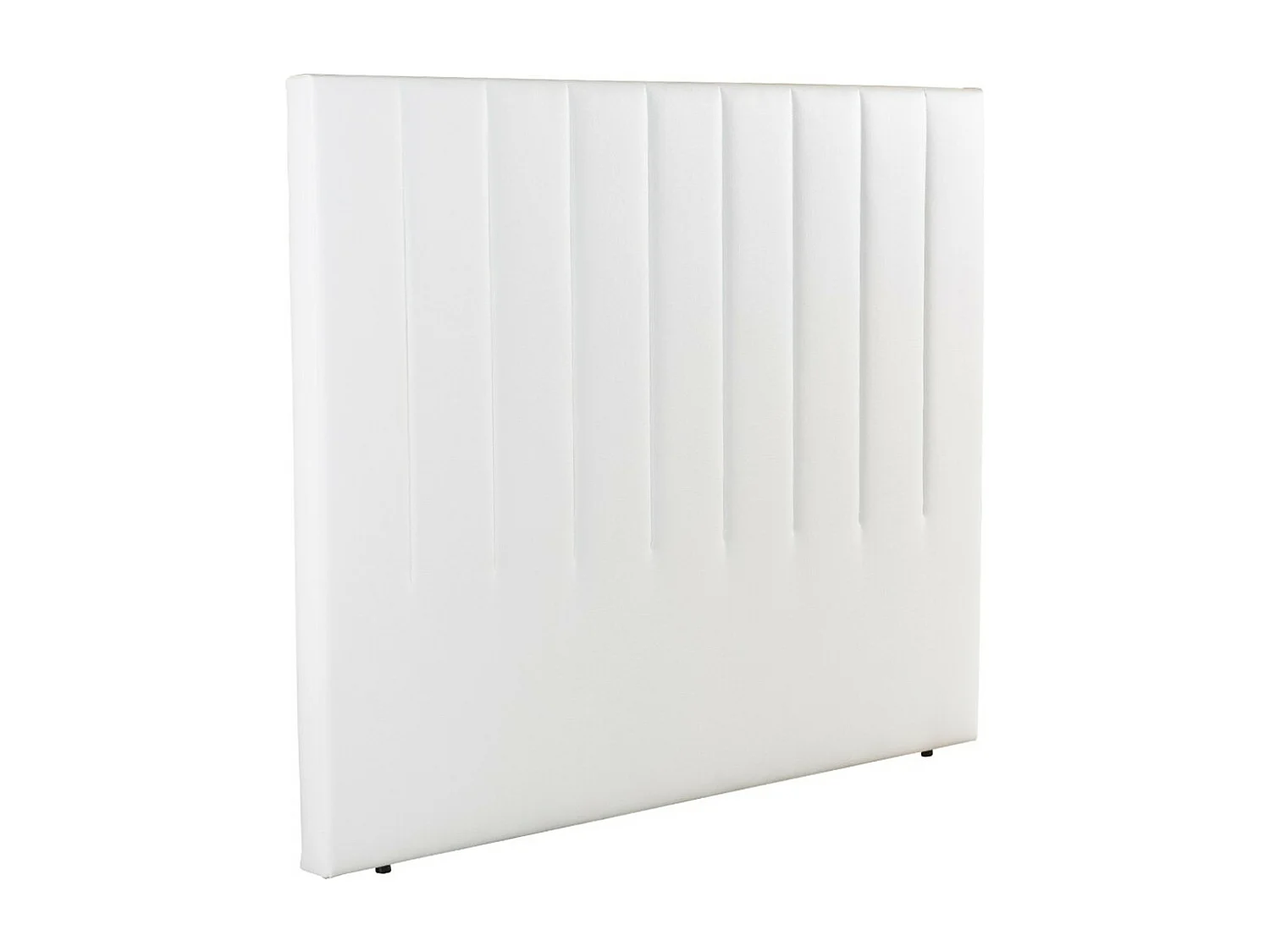 Cabecero de 120x150x6 cm con estructura reforzada y tapizado en polipiel en blanco Amex