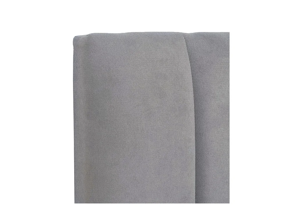 Cabecero de 120x150x6 cm con estructura reforzada y tapizado en tela en color gris Amex