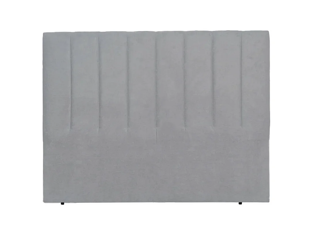 Cabecero de 120x150x6 cm con estructura reforzada y tapizado en tela en color gris Amex