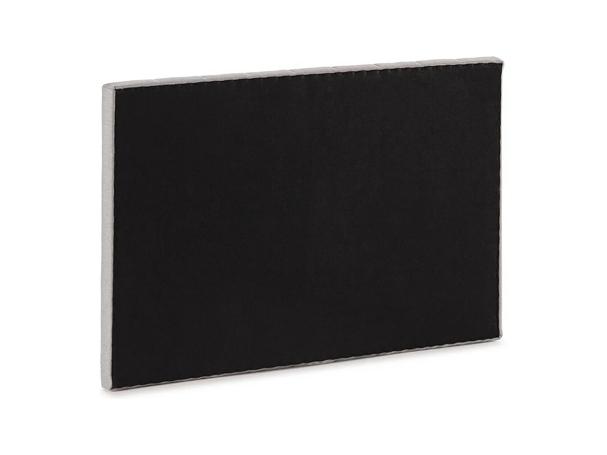Cabecero de 120x150x6 cm con estructura reforzada y tapizado en tela en color gris Amex