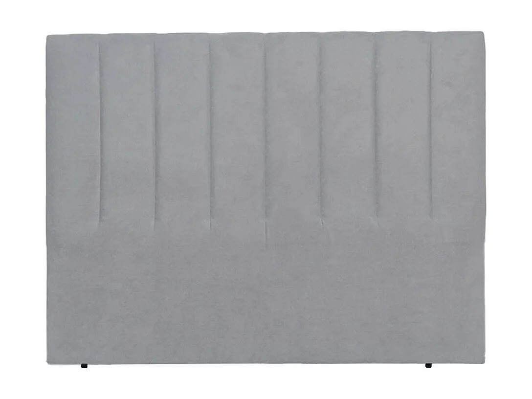 Cabecero de 120x150x6 cm con estructura reforzada y tapizado en tela en color gris Amex