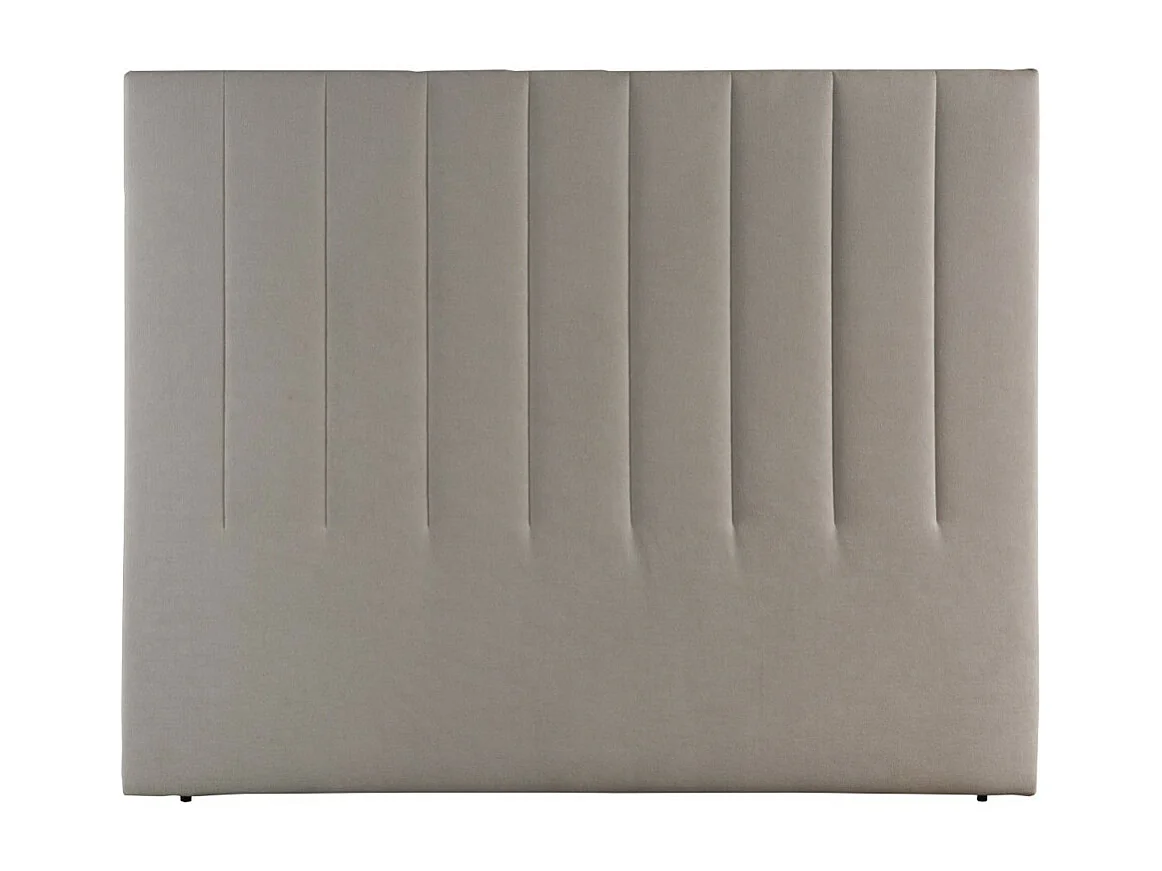 Cabecero de 120x150x6 cm con estructura reforzada y tapizado en tela en color beige Amex