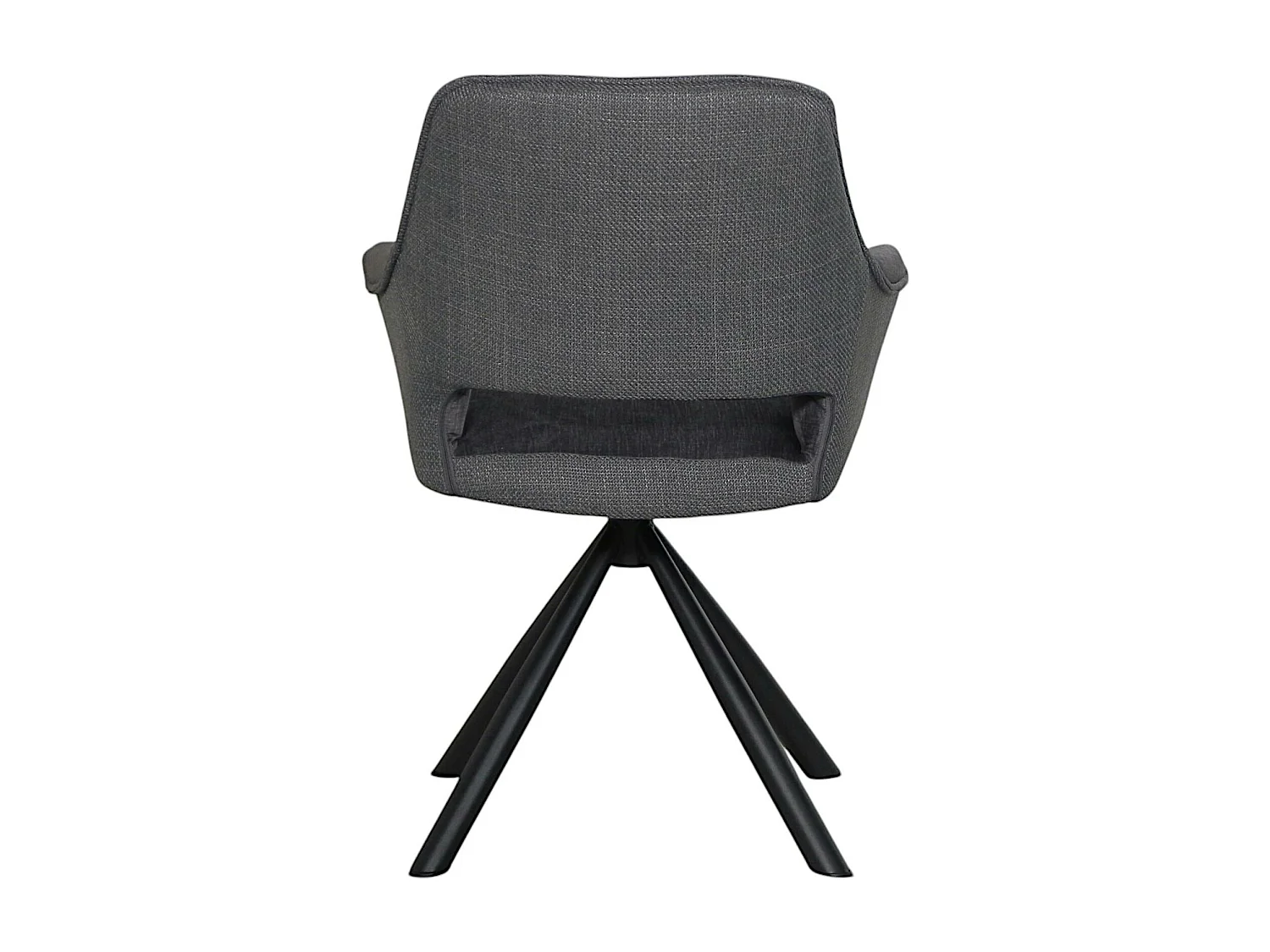 Fauteuil pivotant bi-matière, couleur grise (lot de 2) IENA