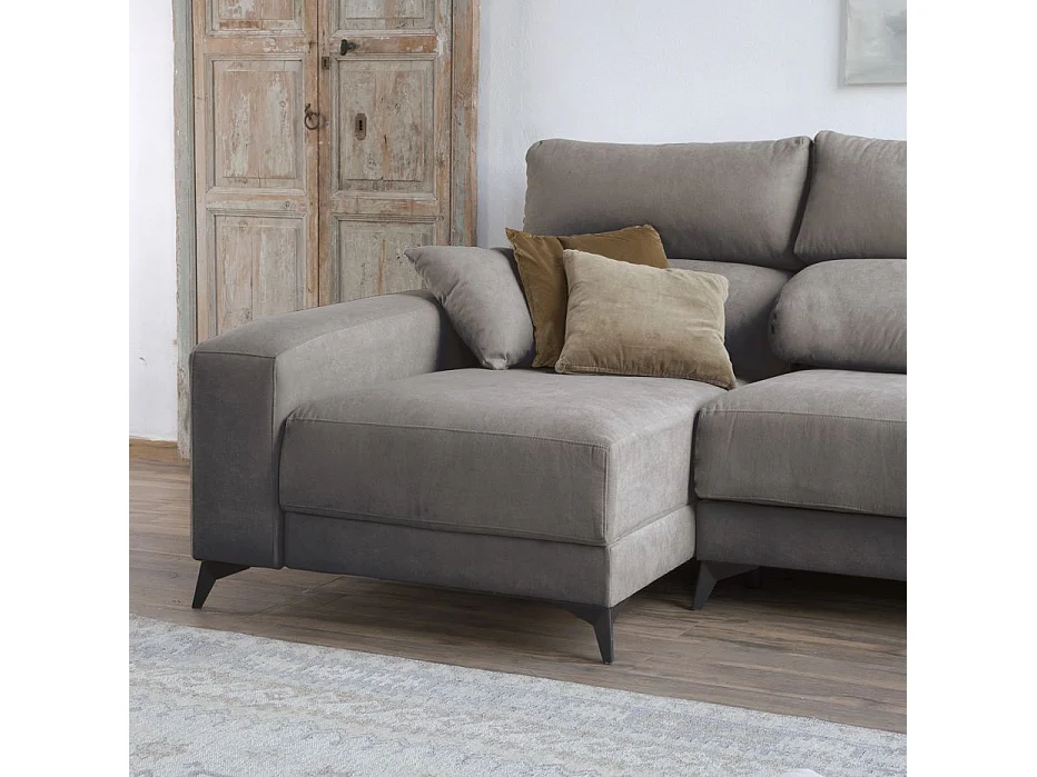 Canapé d'angle textile Gris (406) 280x105