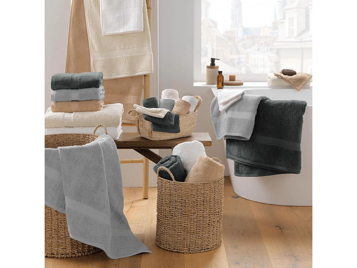 Serviette de Toilette "Elegance" 50x90cm Blanc