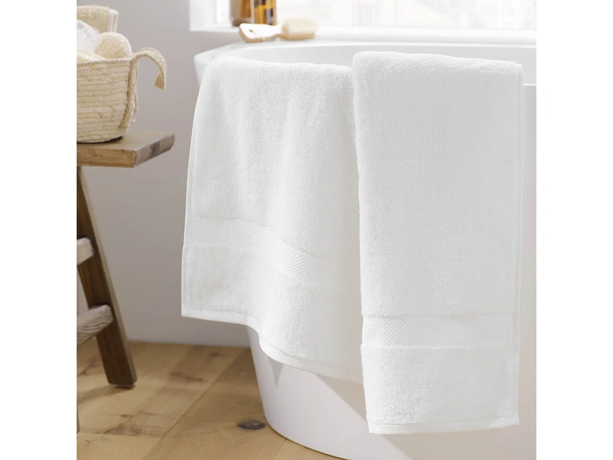 Drap de Bain "Elegance" 90x150cm Blanc