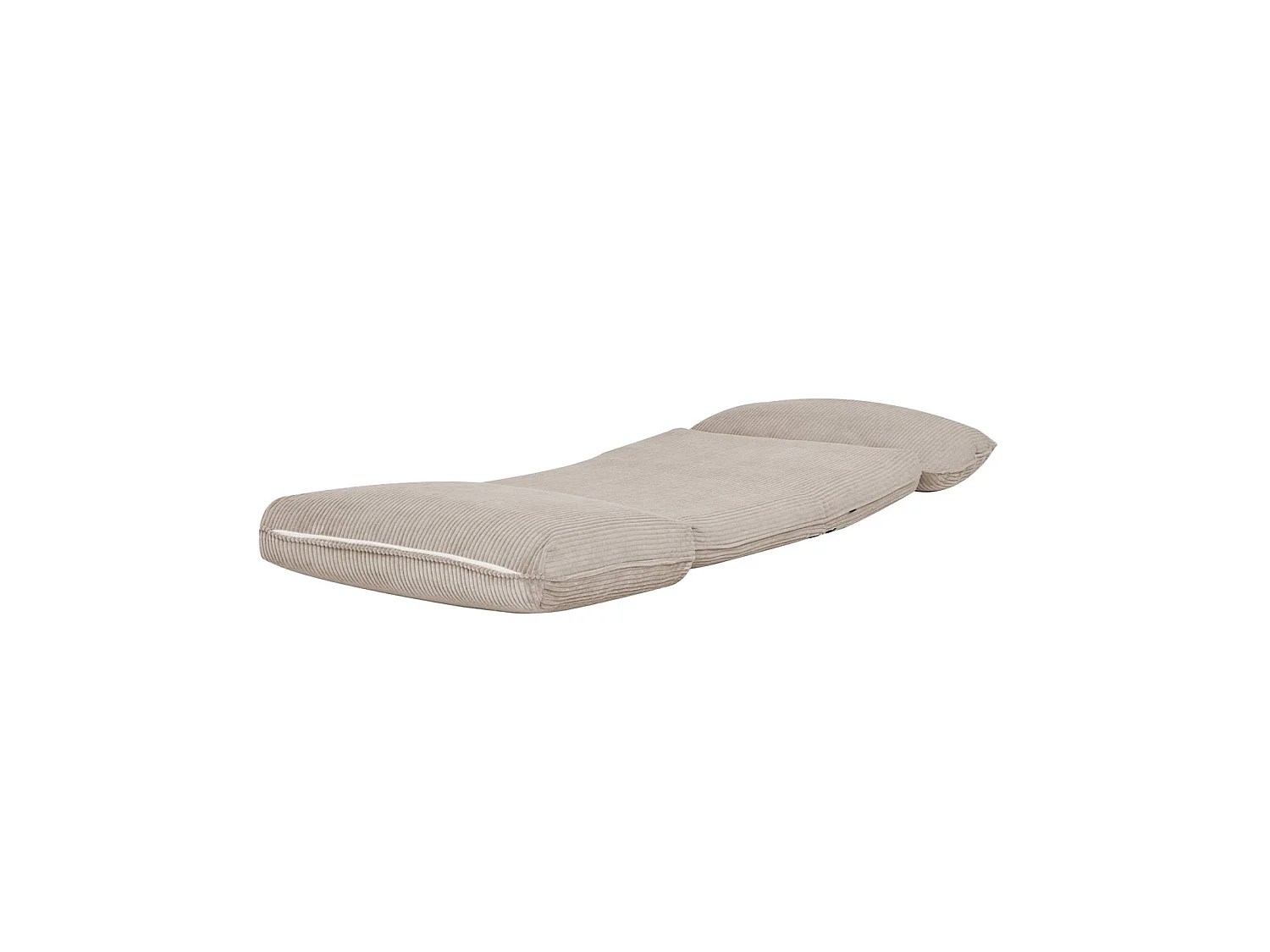 Chauffeuse matelas greige convertible velours côtelé grosse côte 1 place Cosy