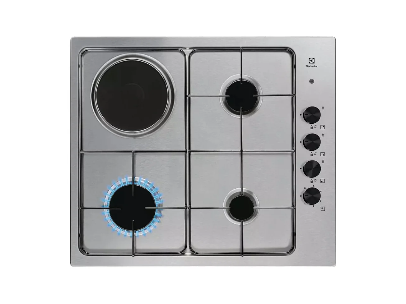 Electrolux Plaque de cuisson mixte 60cm 4 feux acier inox - EGL62821OX
