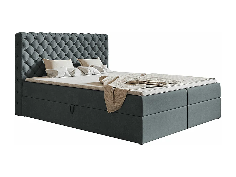 AX LIVING Boxspringbett Bonio VIII – 120 cm Breite mit topper JS96