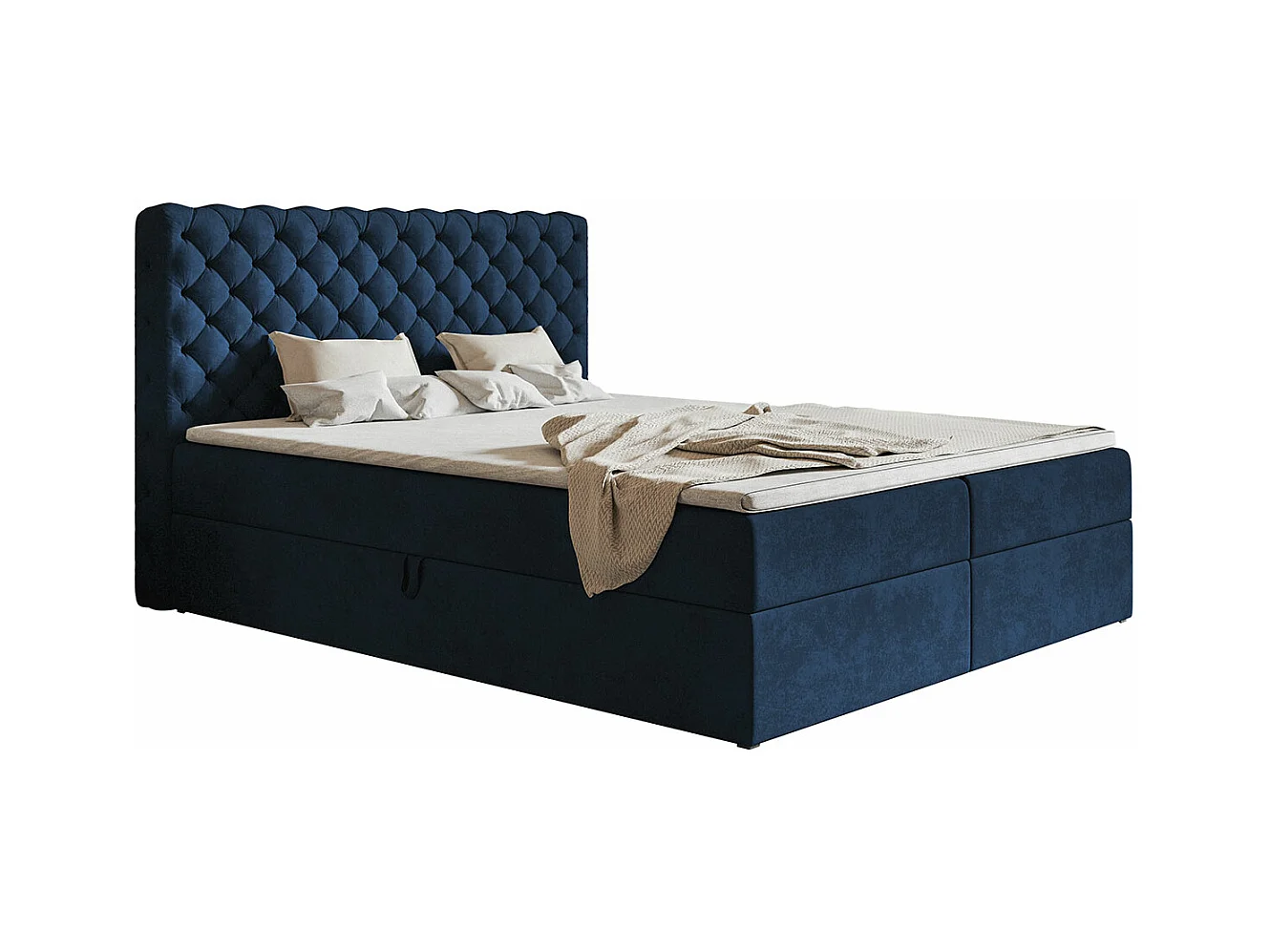 AX LIVING Boxspringbett Bonio VIII 140cm höchsten Schlafkomfort KR09