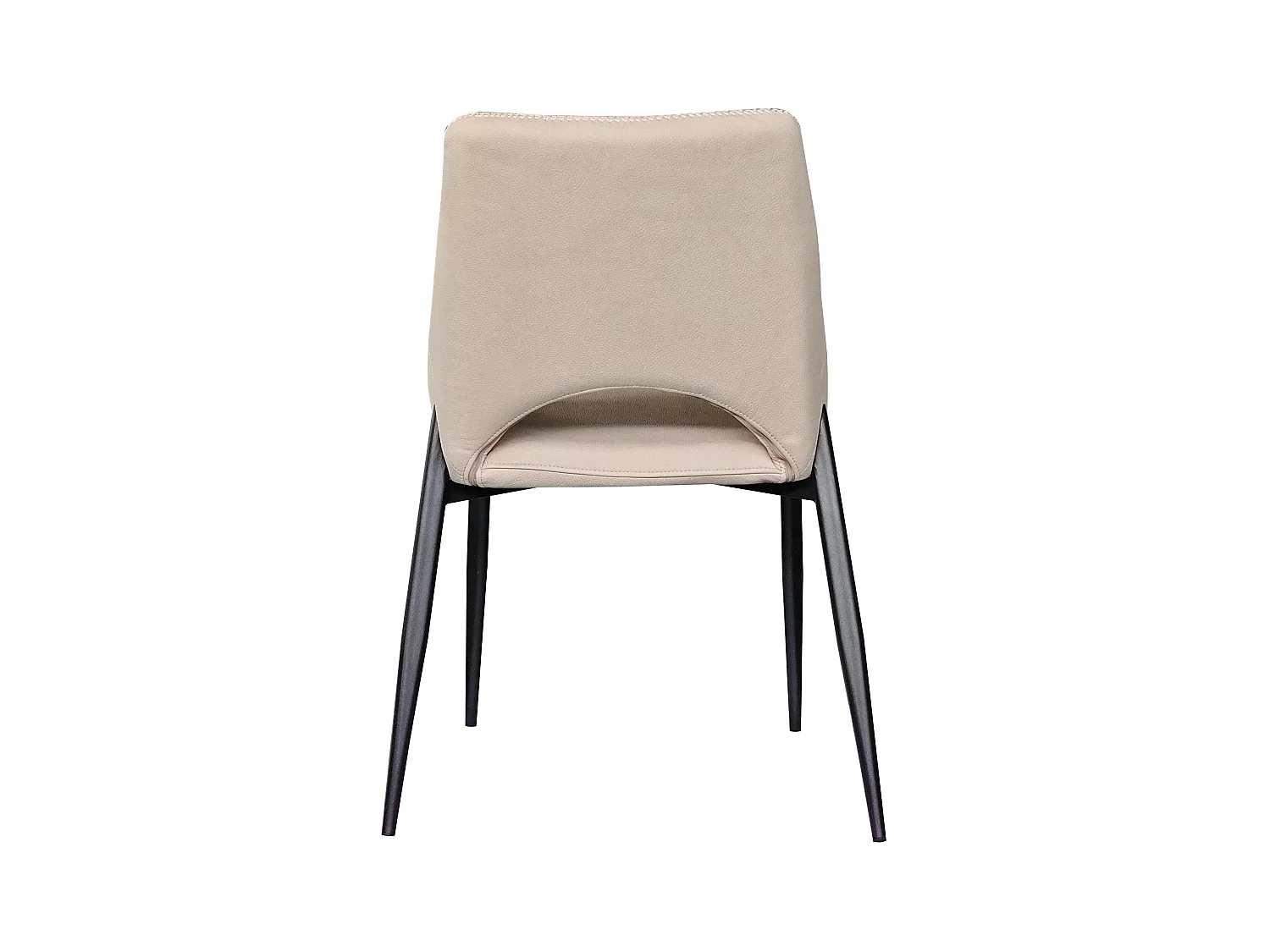 Pacote de 4 cadeiras estofadas, cor caramelo