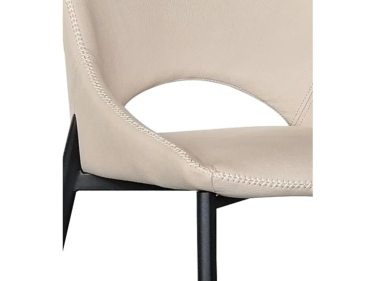 Lot de 4 chaises couleur caramel