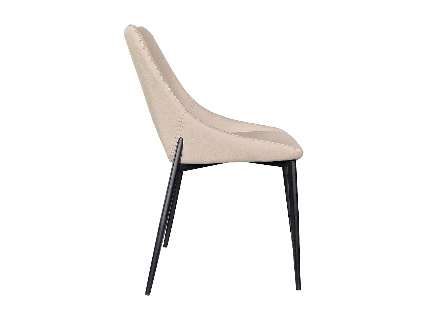 Lot de 4 chaises couleur caramel