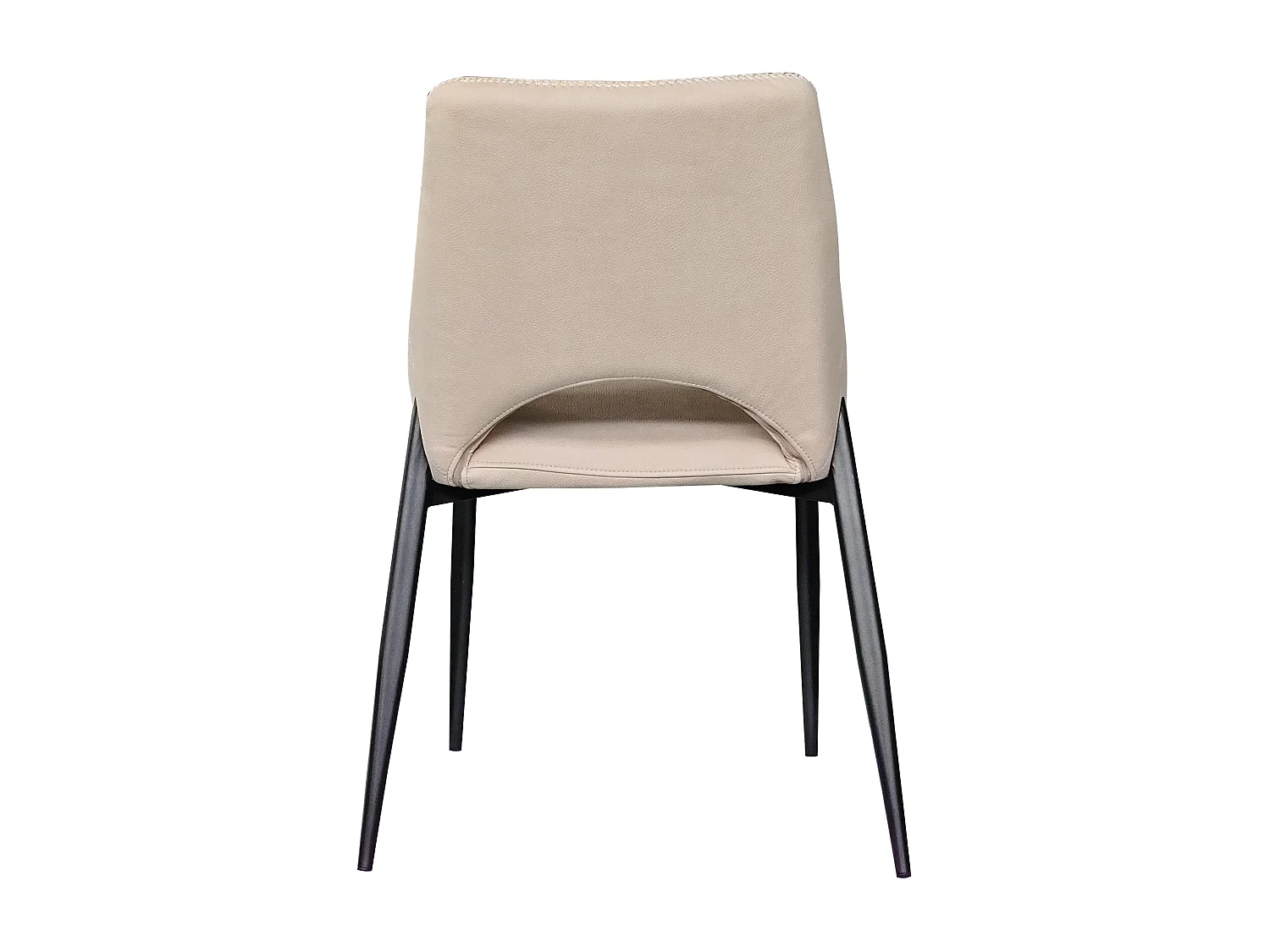 Lot de 4 chaises couleur caramel