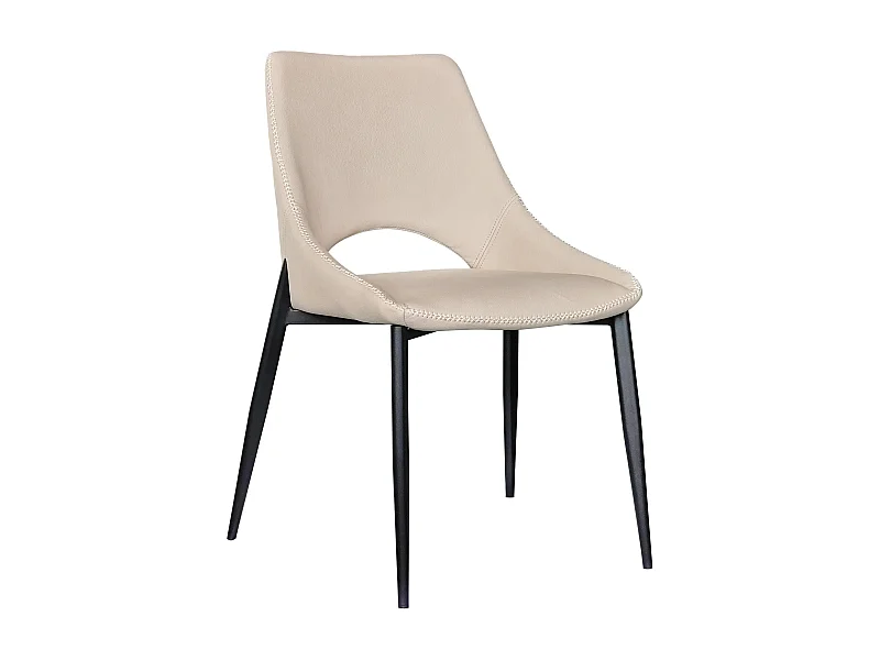 Lot de 4 chaises couleur caramel