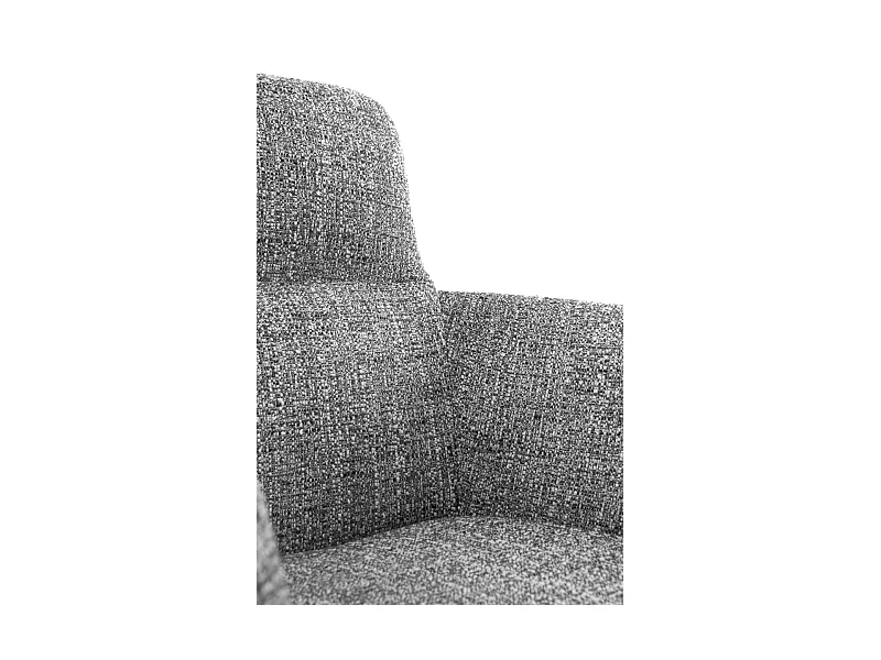 Lot de 4 fauteuils capitonnés en tweed vert