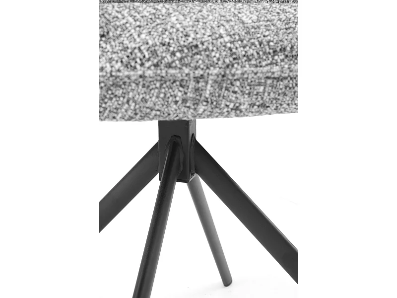 Lot de 4 chaises capitonnées en tweed chiné vert