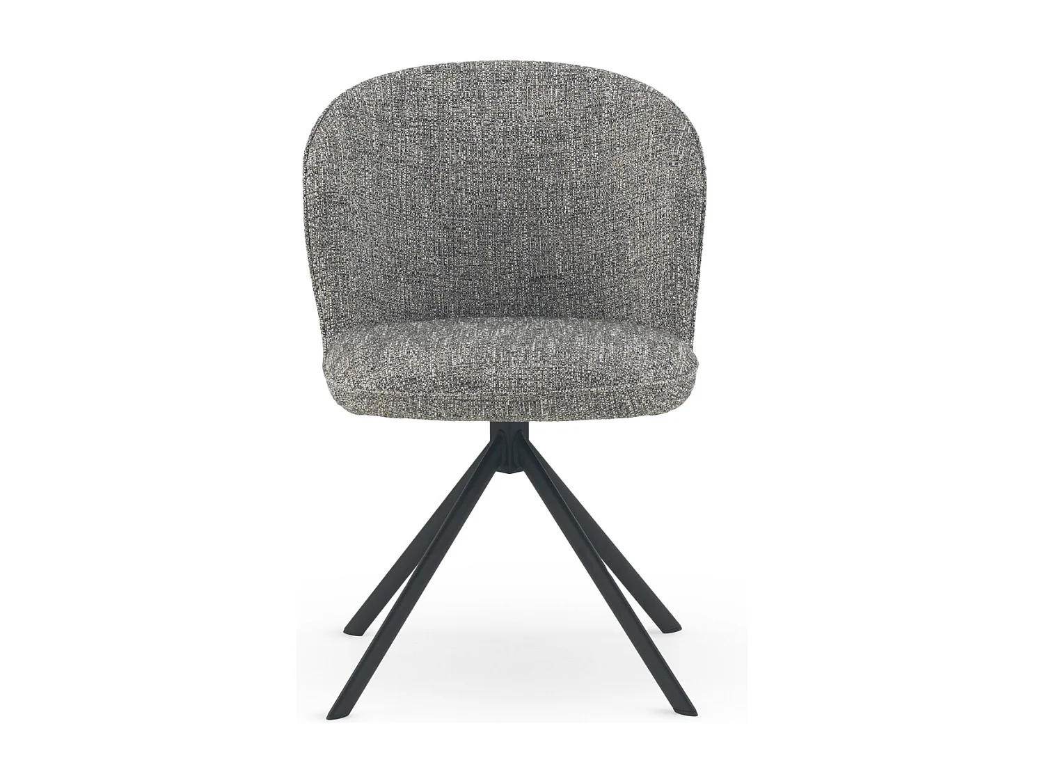 4er-Pack Polsterstühle Tweed grün meliert