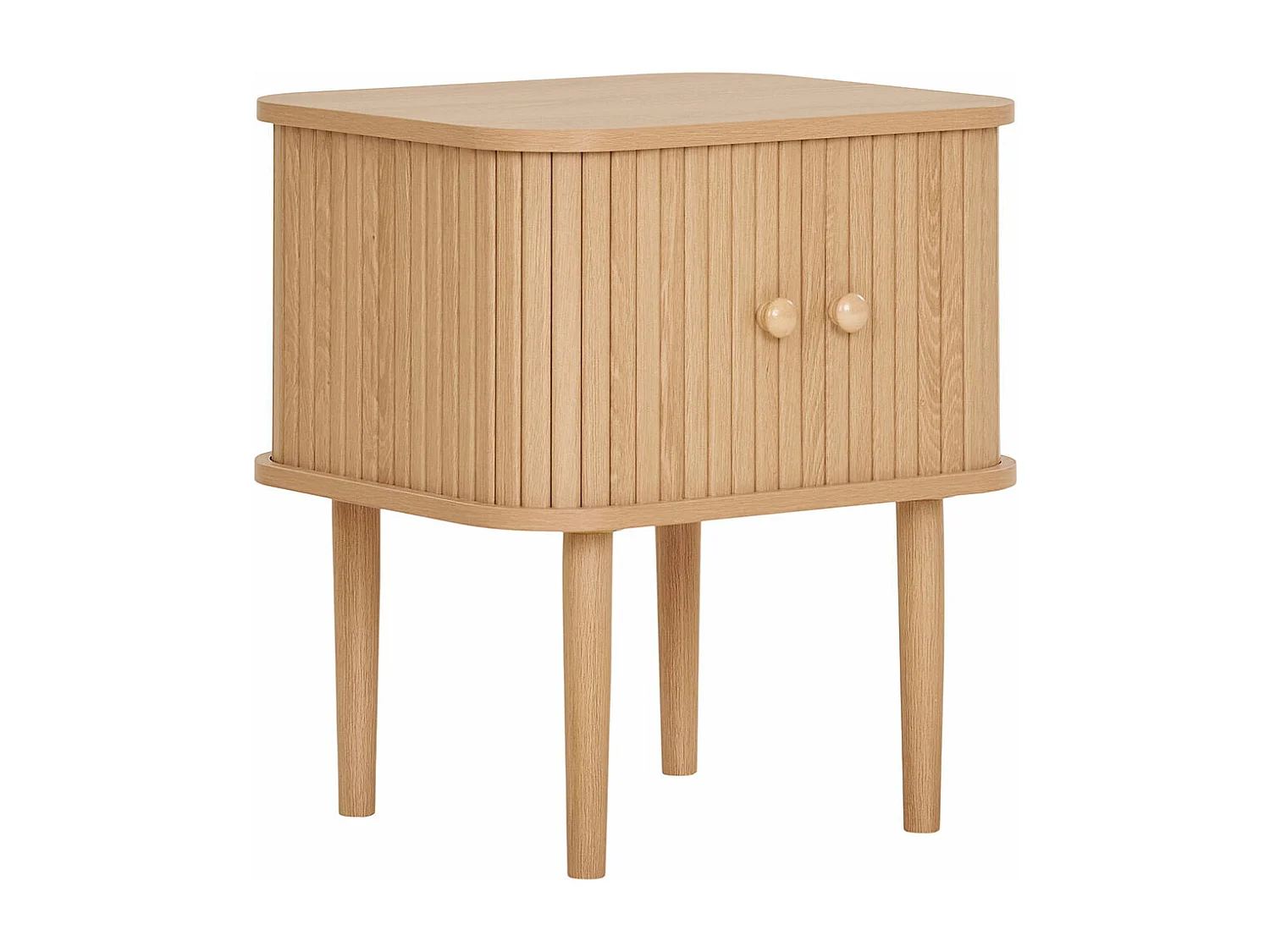 Nikko Eckbeistelltisch 2 Türen Kiefer Natur.