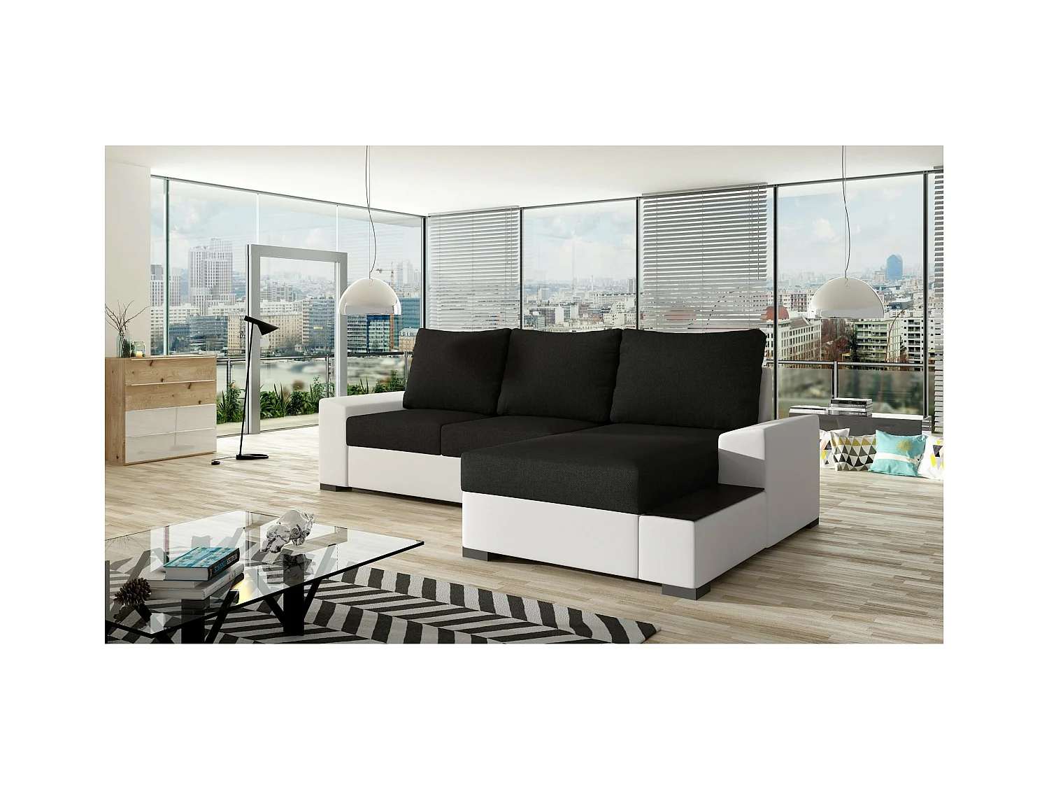 Ecksofa Arte R/Stoffbezug/