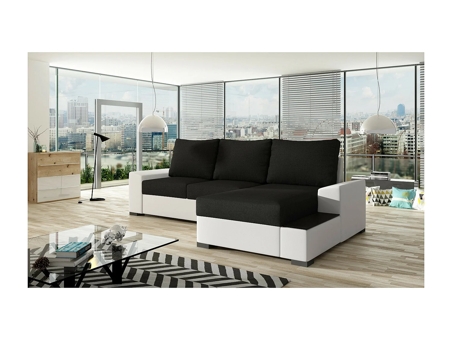 Ecksofa Arte R/Stoffbezug/