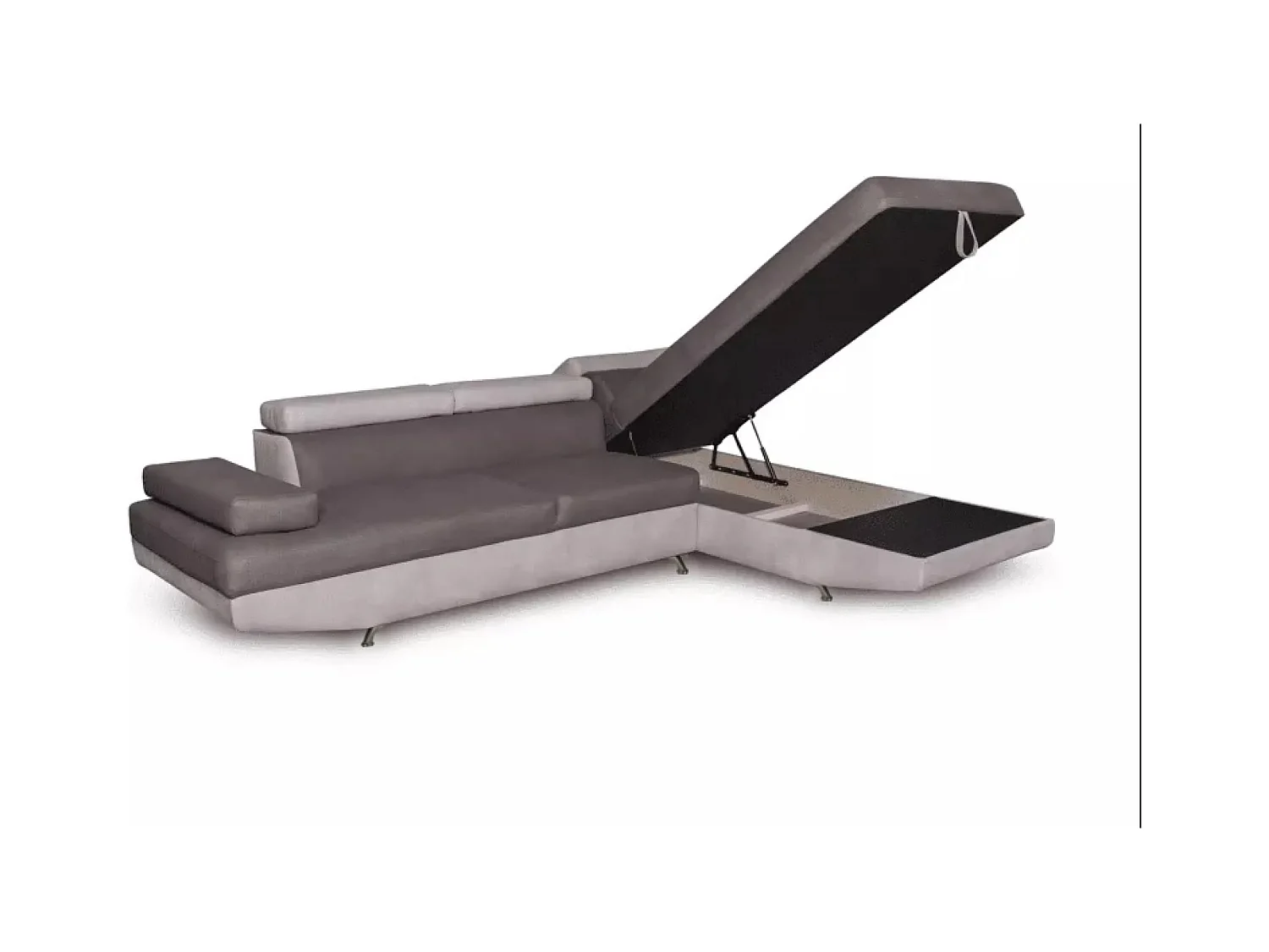 Canapé d'angle Rio R/revêtement tissu/Beige&Marron