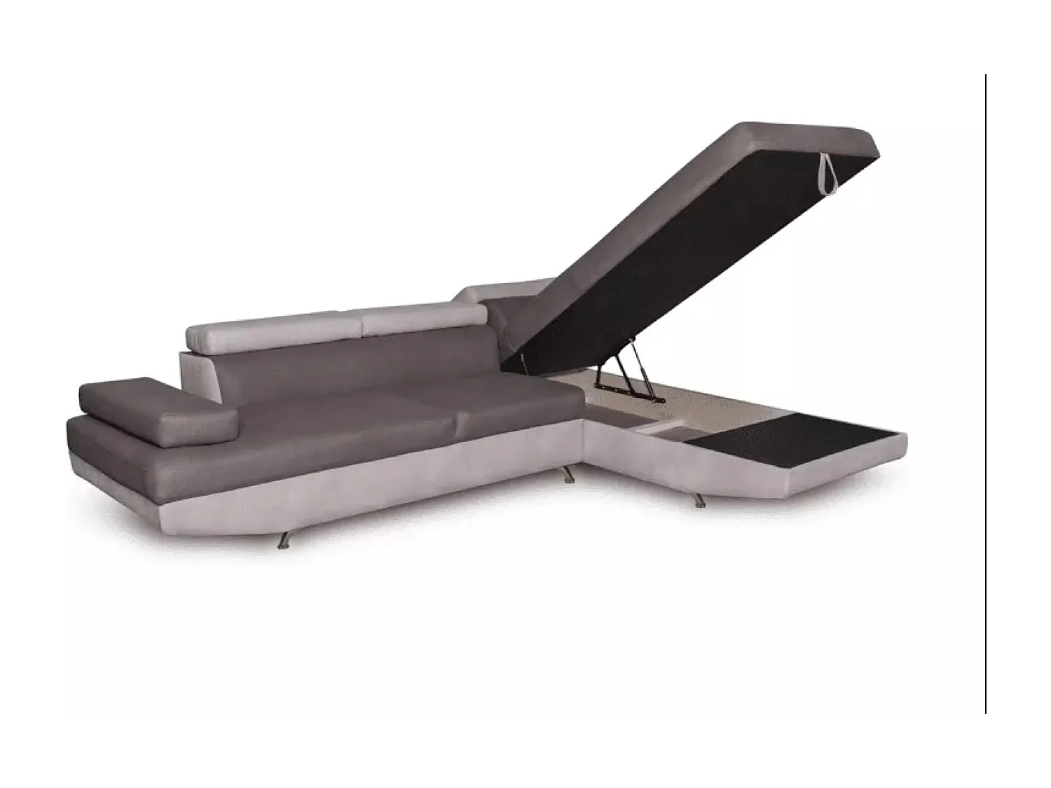 Canapé d'angle Rio R/revêtement tissu/Beige&Marron