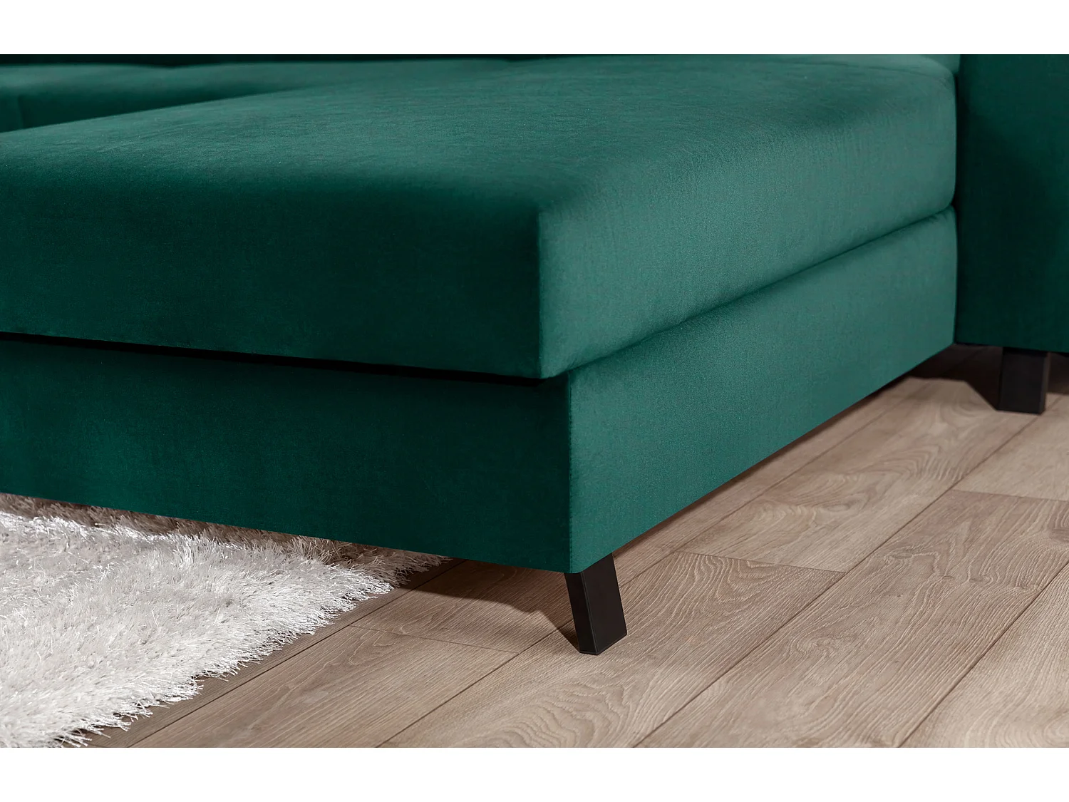 Divano d'angolo Salvia R /rivestimento in tessut/Verde