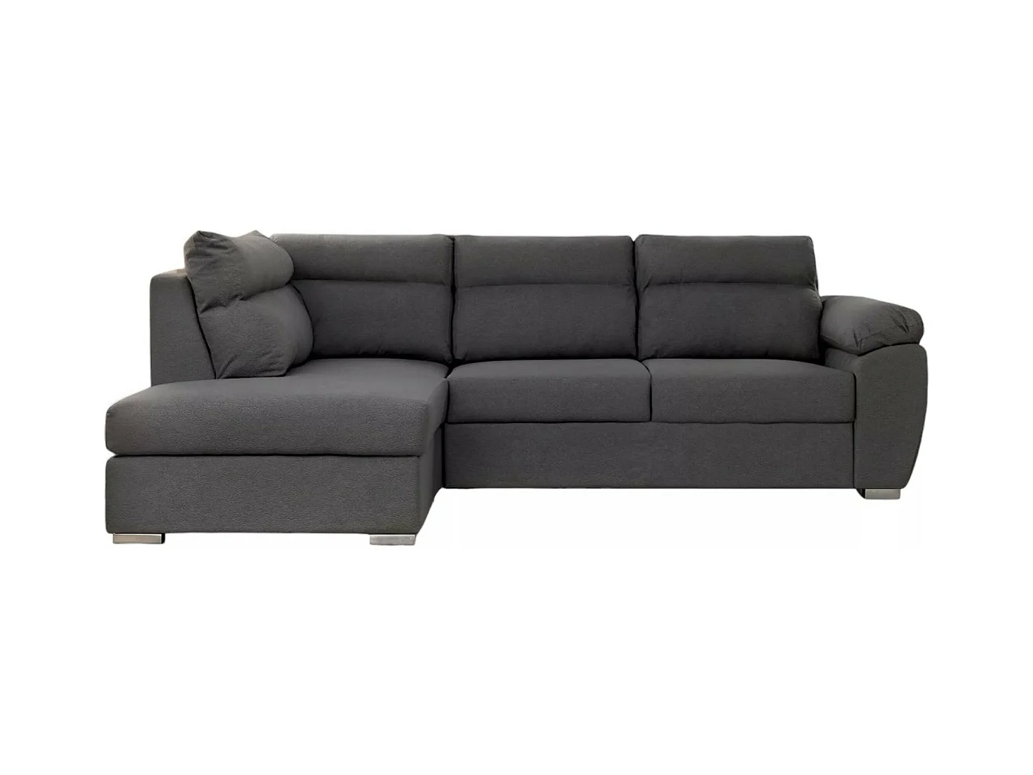 Canapé d'angle Kendal L/revêtement tissu/Gris