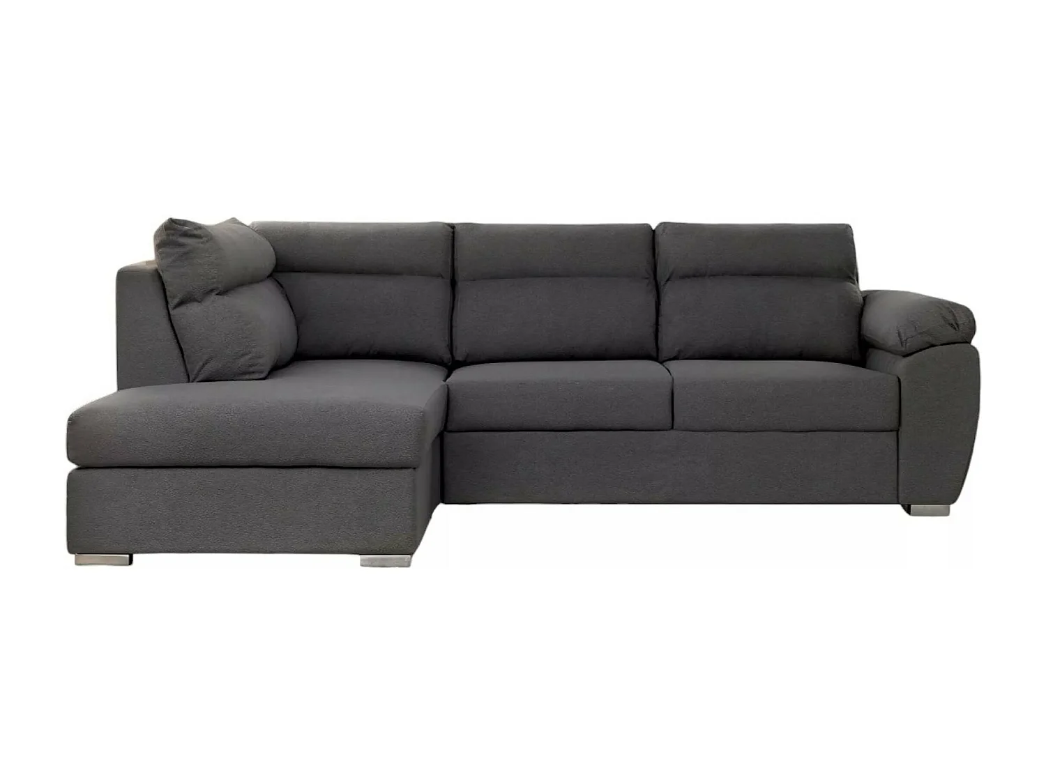 Canapé d'angle Kendal L/revêtement tissu/Gris