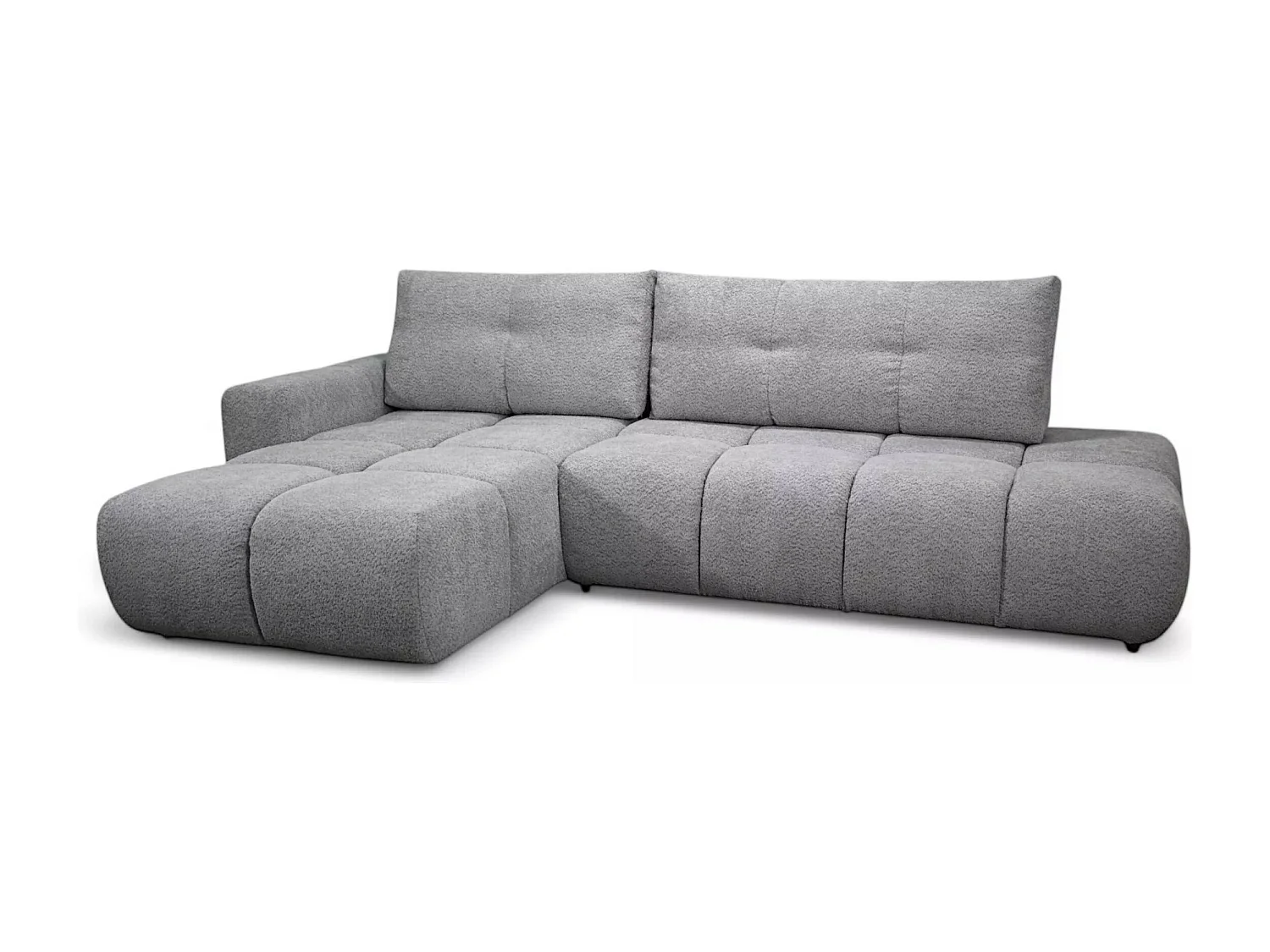 Ecksofa Soho Lux L/Stoffbezug/Grau