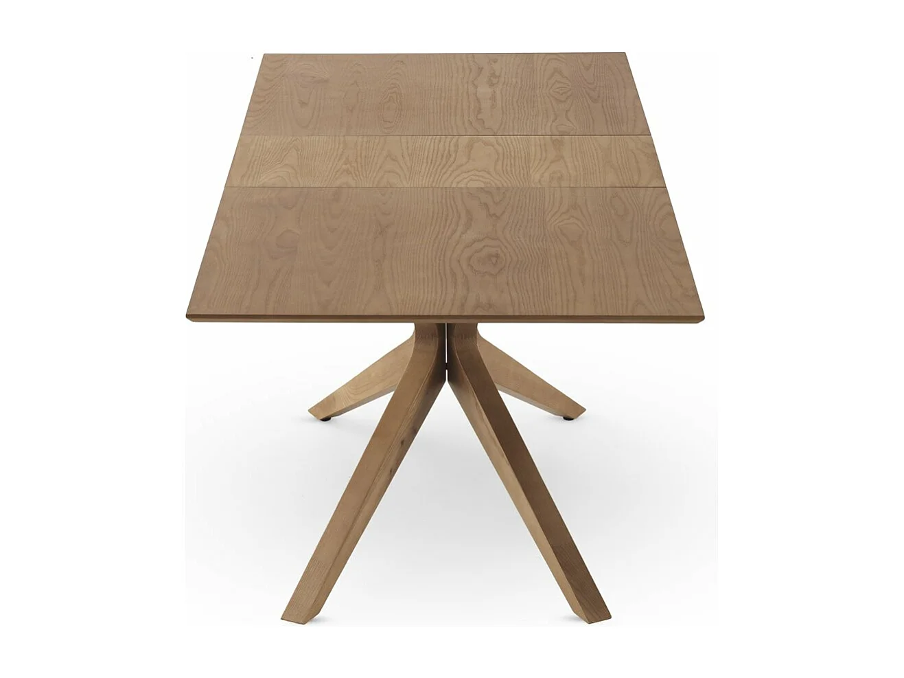 Table extensible 160/200x90 pied en chêne et plateau en frêne