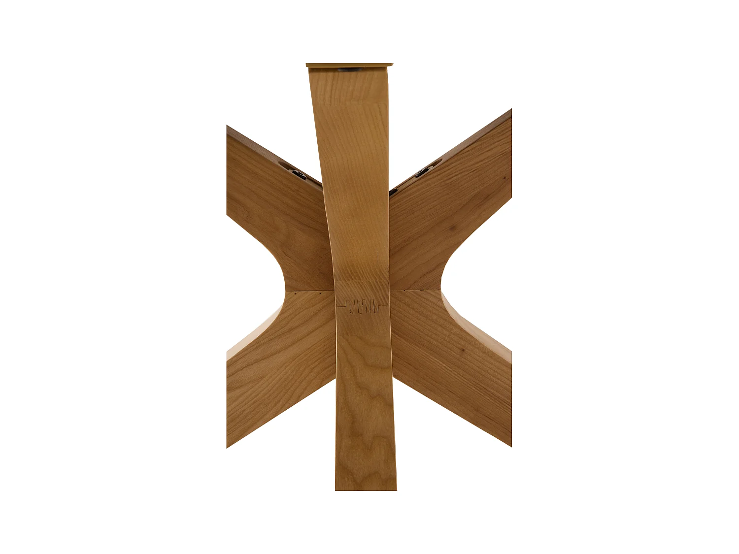 Mesa de folha extensível 120/160x90 pernas de carvalho com tampo de freixo