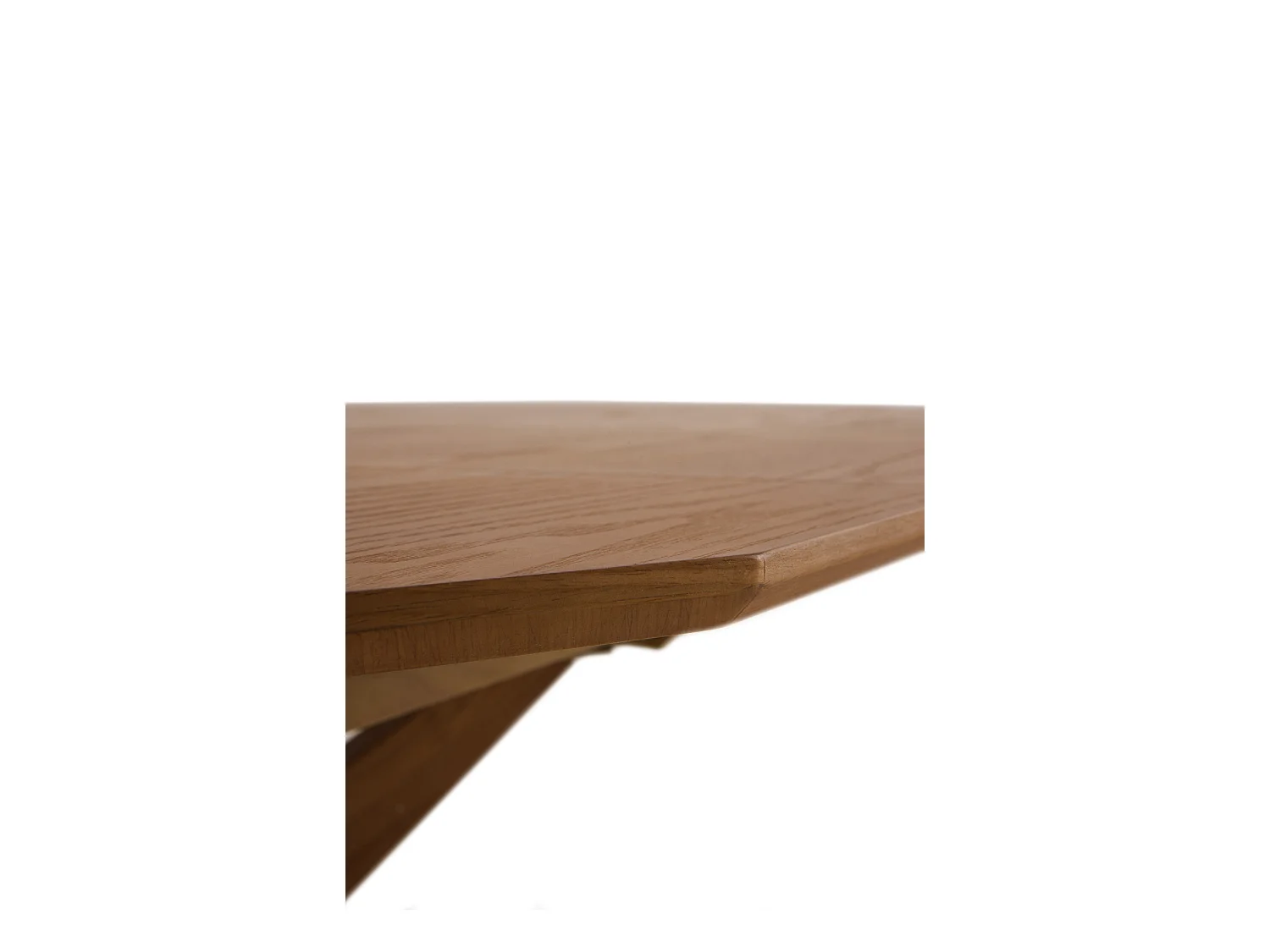 Mesa de folha extensível 120/160x90 pernas de carvalho com tampo de freixo