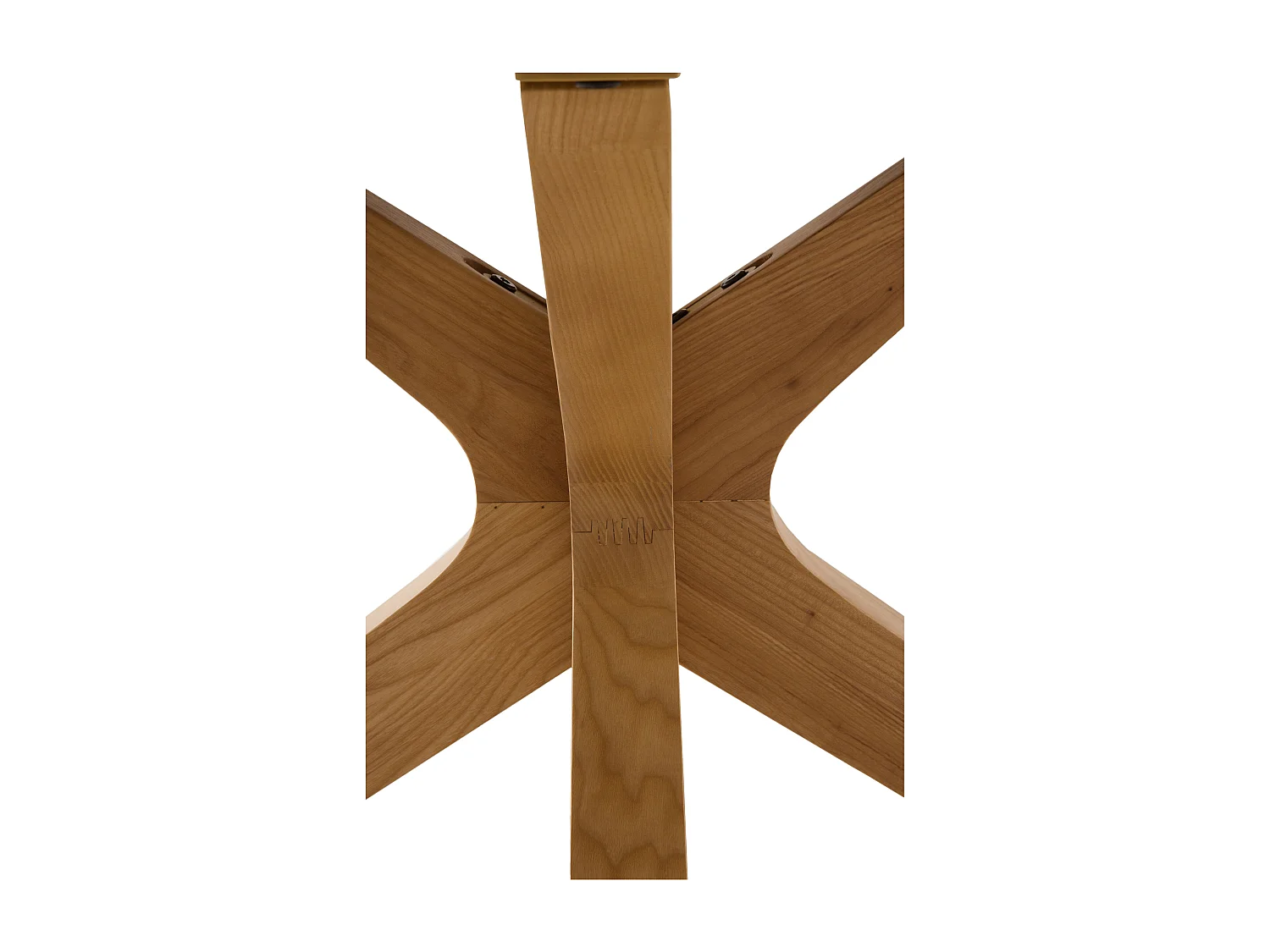 Mesa de folha extensível 120/160x90 pernas de carvalho com tampo de freixo