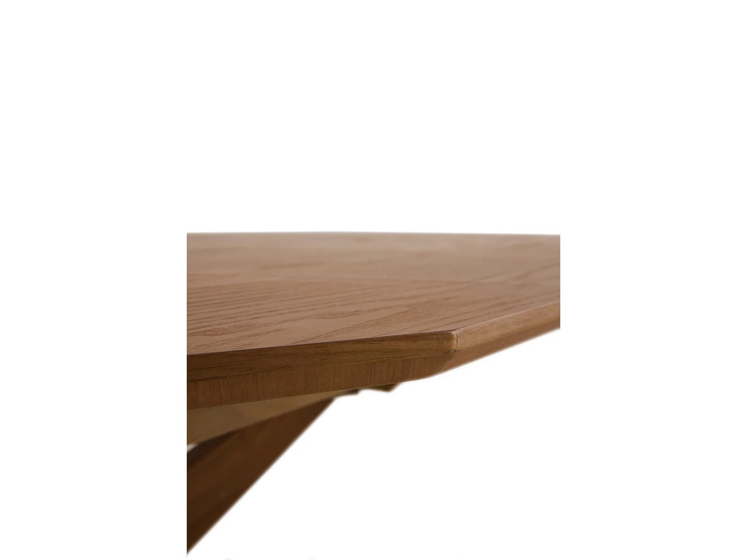 Mesa de folha extensível 120/160x90 pernas de carvalho com tampo de freixo