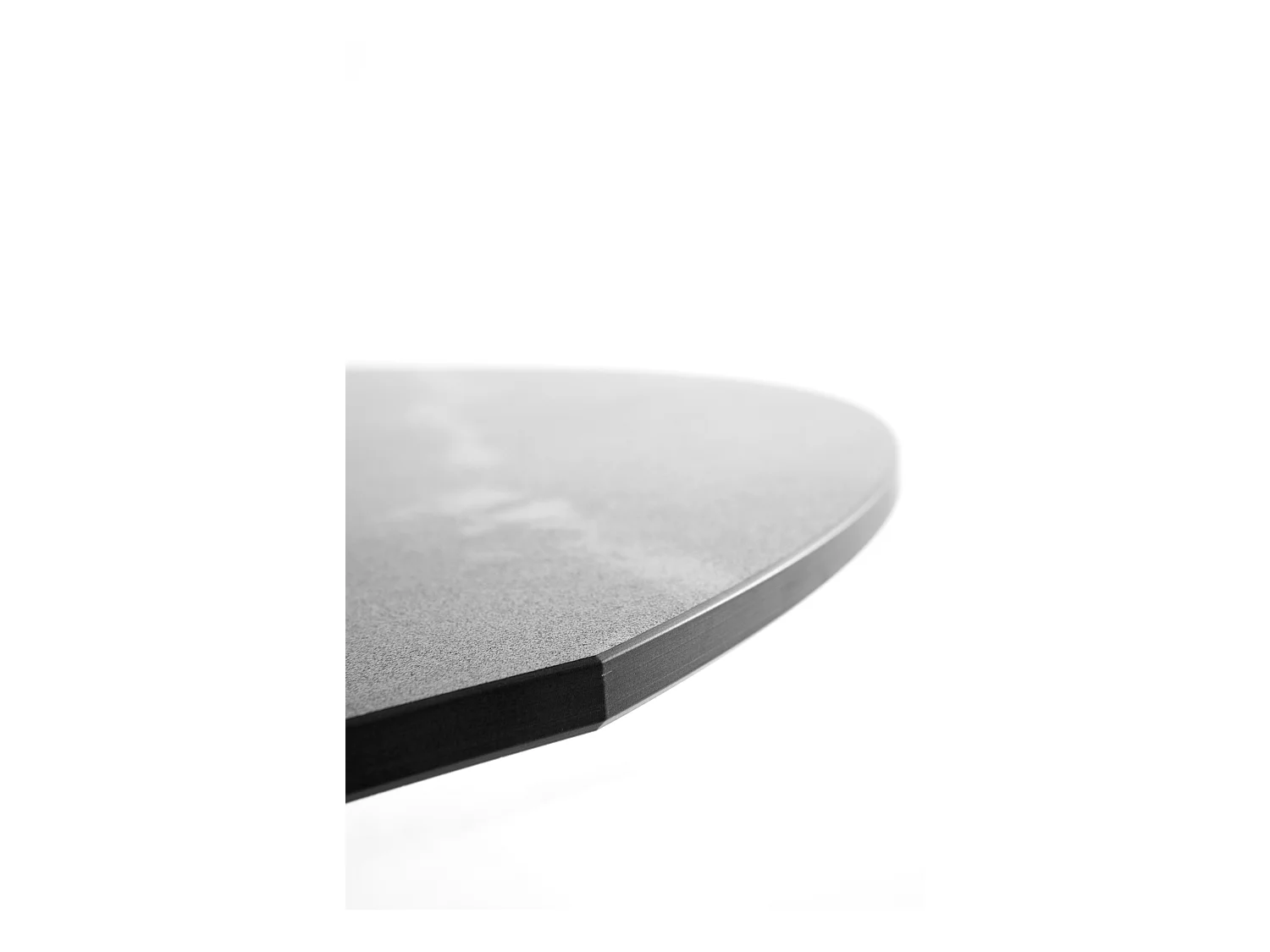 Mesa de extensão de folhas 120/160x90 com base em carvalho e tampo em cerâmica preta