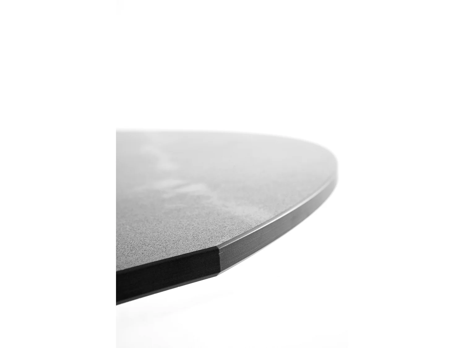 Mesa de extensão de folhas 120/160x90 com base em carvalho e tampo em cerâmica preta