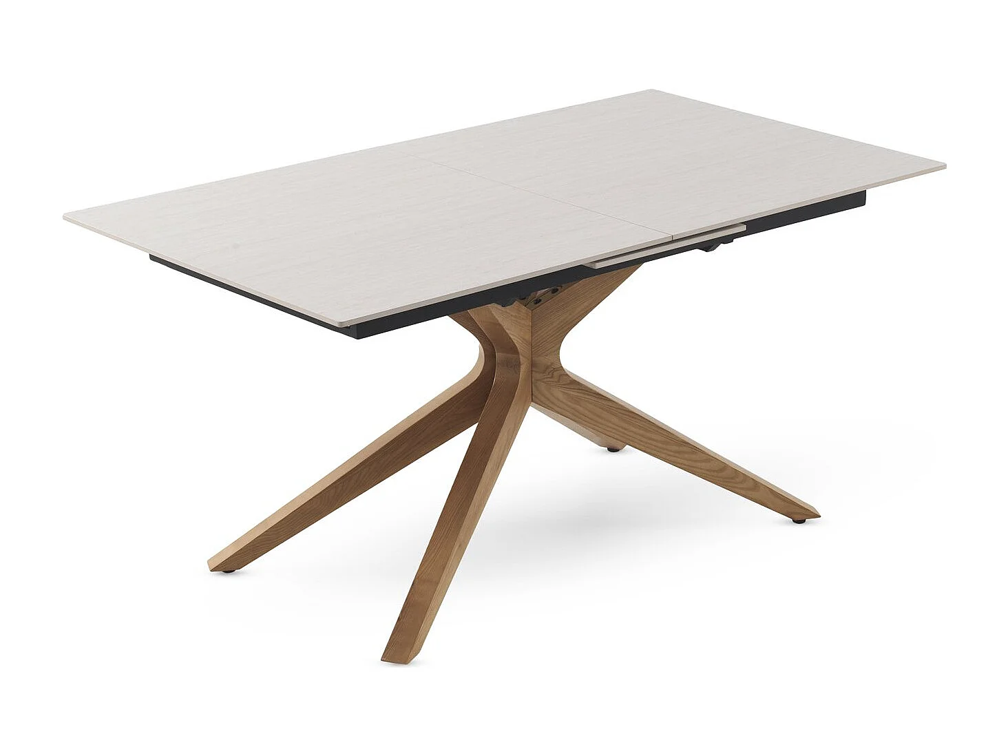 Tavolo allungabile 160/200x90 in rovere con piano in ceramica