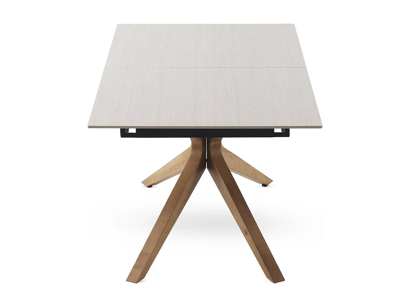 Tavolo allungabile 160/200x90 in rovere con piano in ceramica