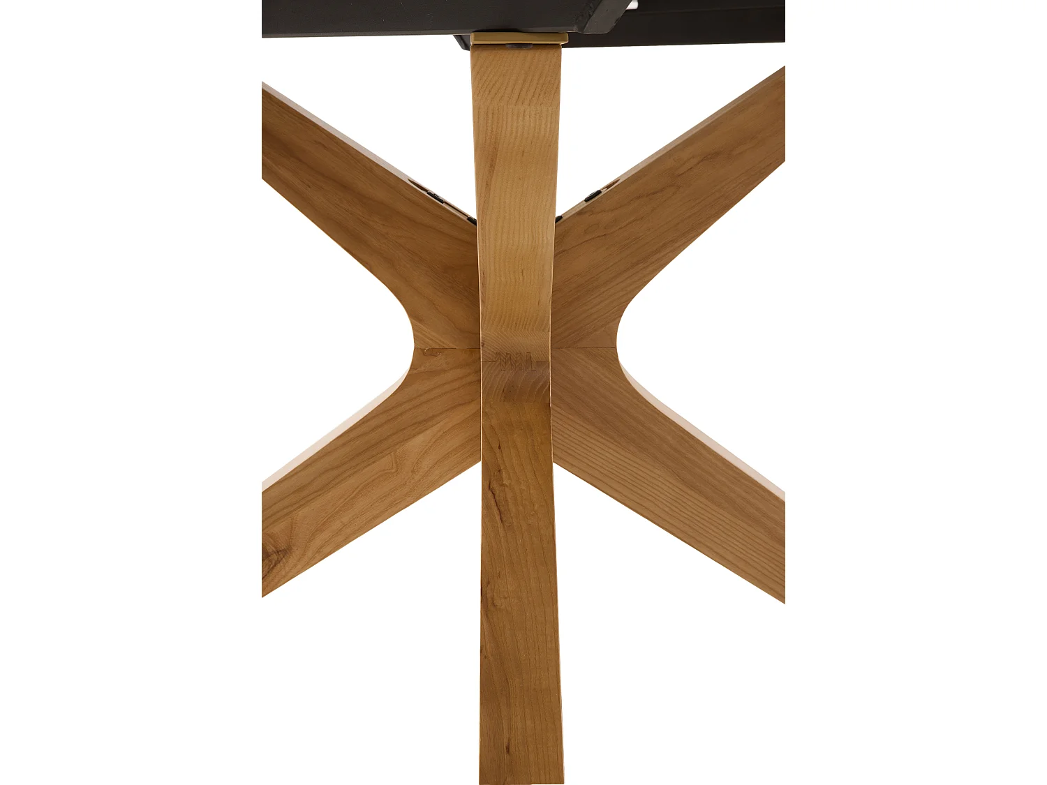 Table extensible 120/160x90 pieds en chêne et plateau en céramique