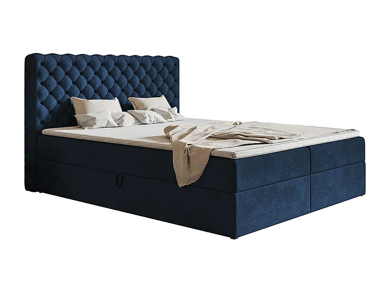 AX LIVING Boxspringbett Bonio VIII – 160 cm Breite, Schlafkomfort KR09