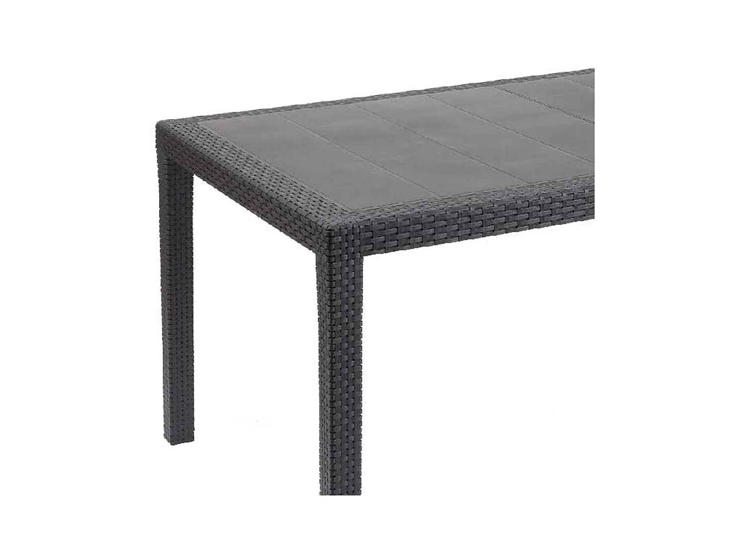 Table à manger extérieure Prince effet rotin